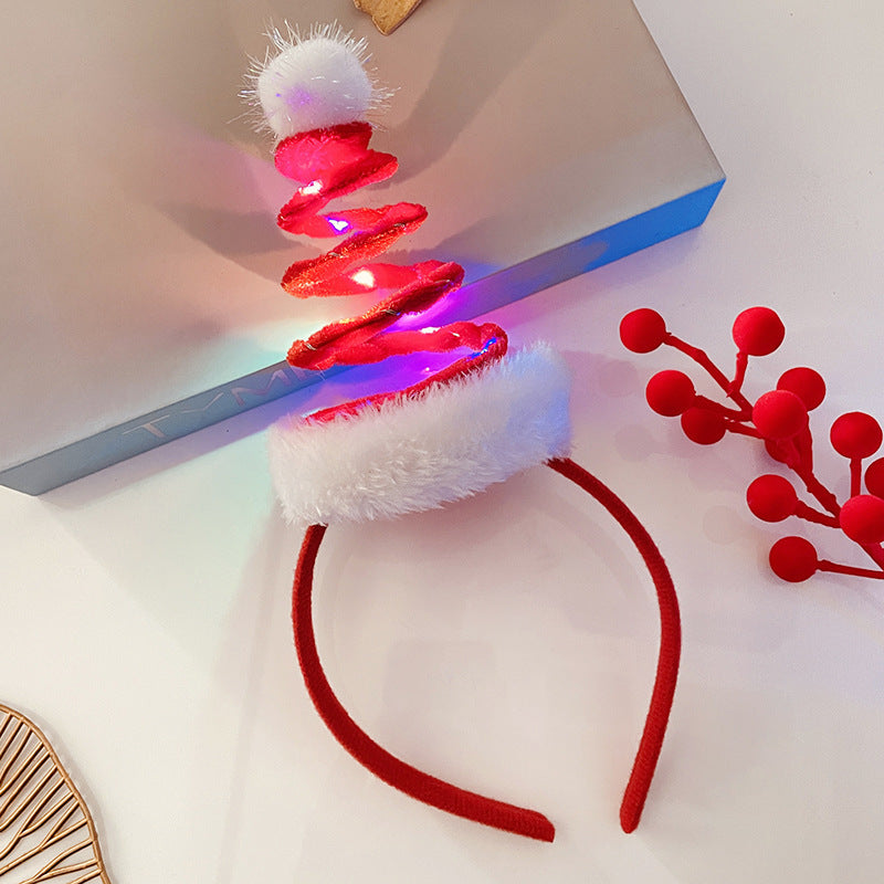 Christmas Light Headband for Women – Snowflake & Holiday Styles
