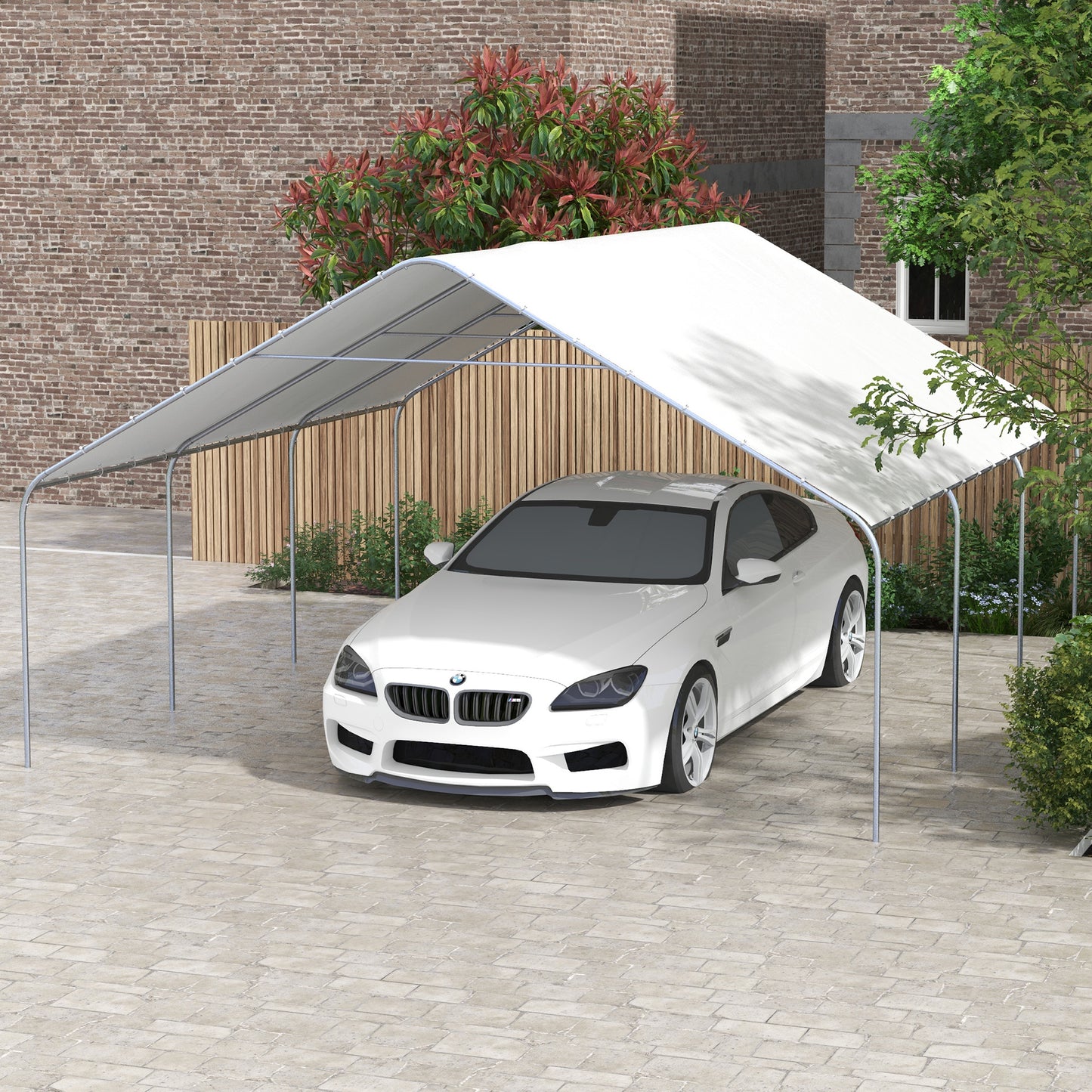 Portable Garage Canopy Tent - 19 x 19.5 ft Heavy-Duty Cover