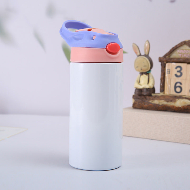 Children's Stainless Steel Insulated Sippy Cup with Cartoon Design, 400ml