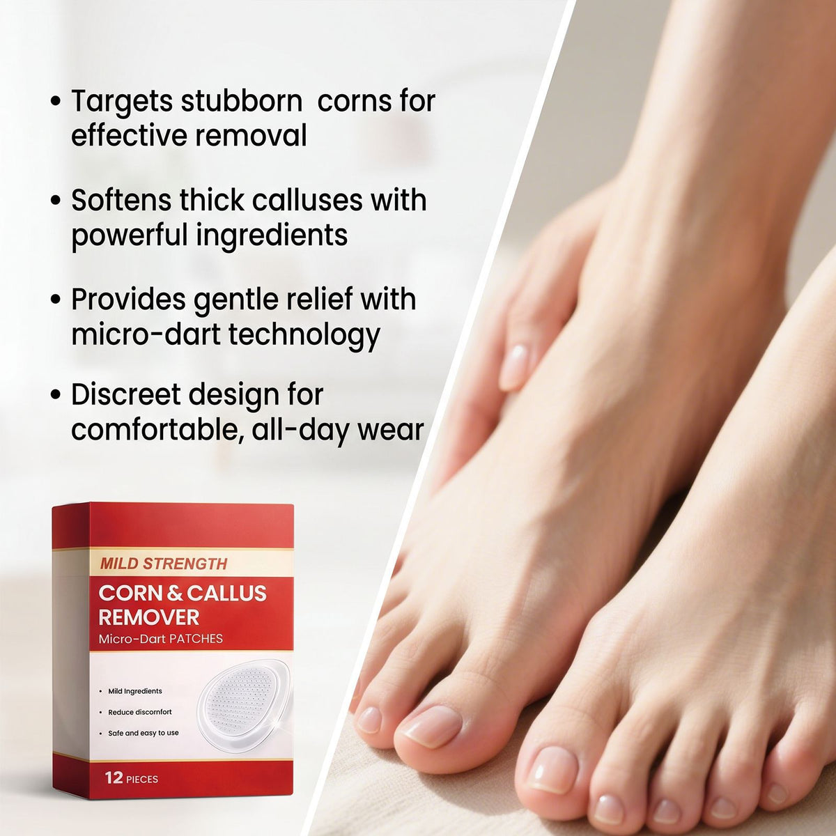 Foot Moisturizing Patches - 12 Pieces