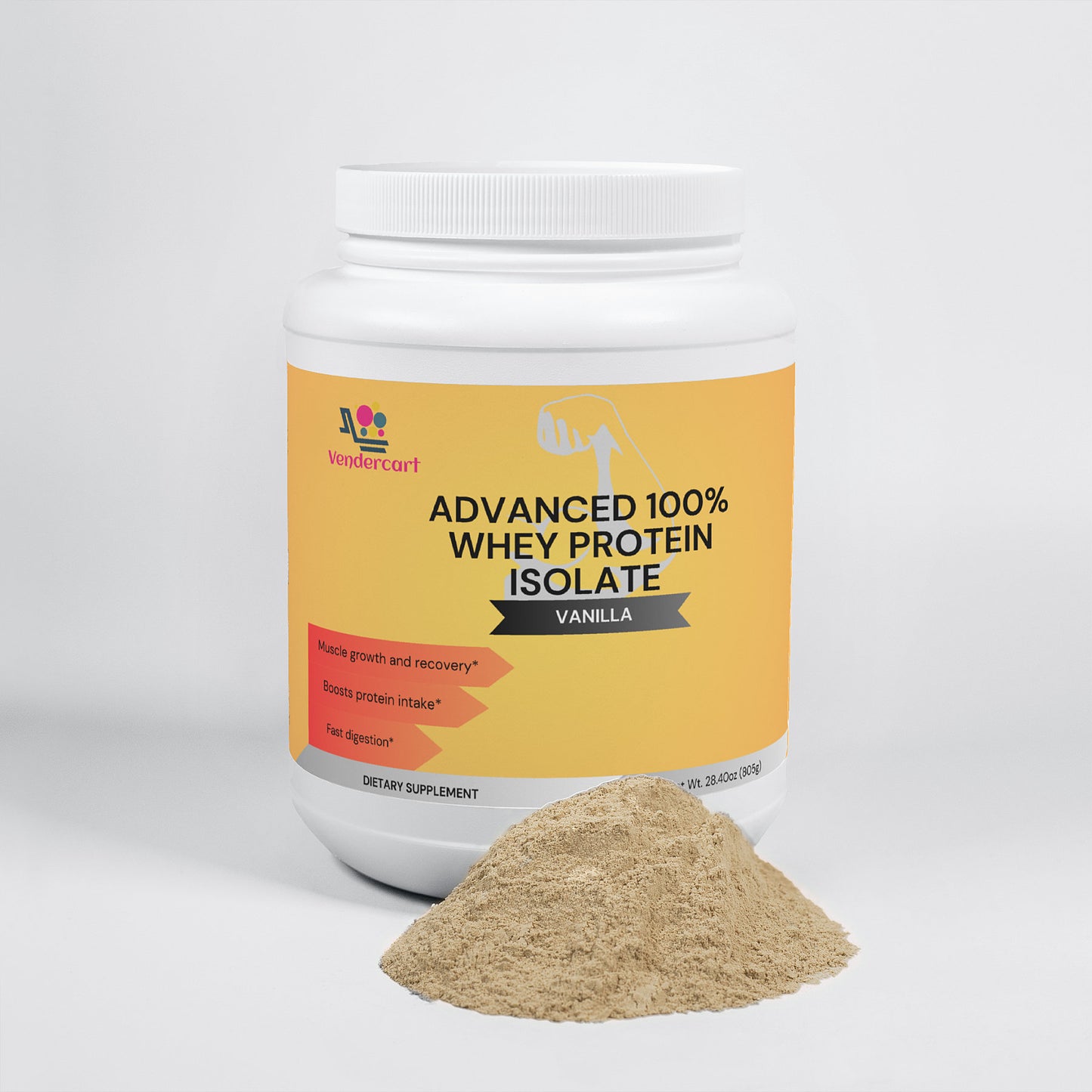 Whey Protein Isolate Powder Supplement - 29.6 oz