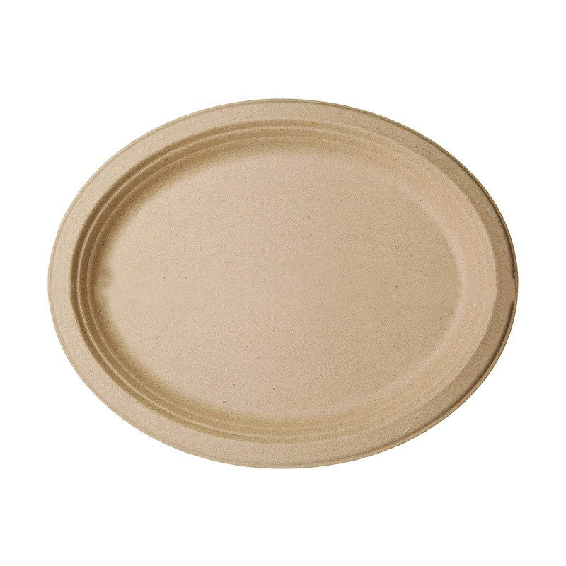 Disposable Kraft Paper Dinnerware Set with Plates Cups Towels Food Service