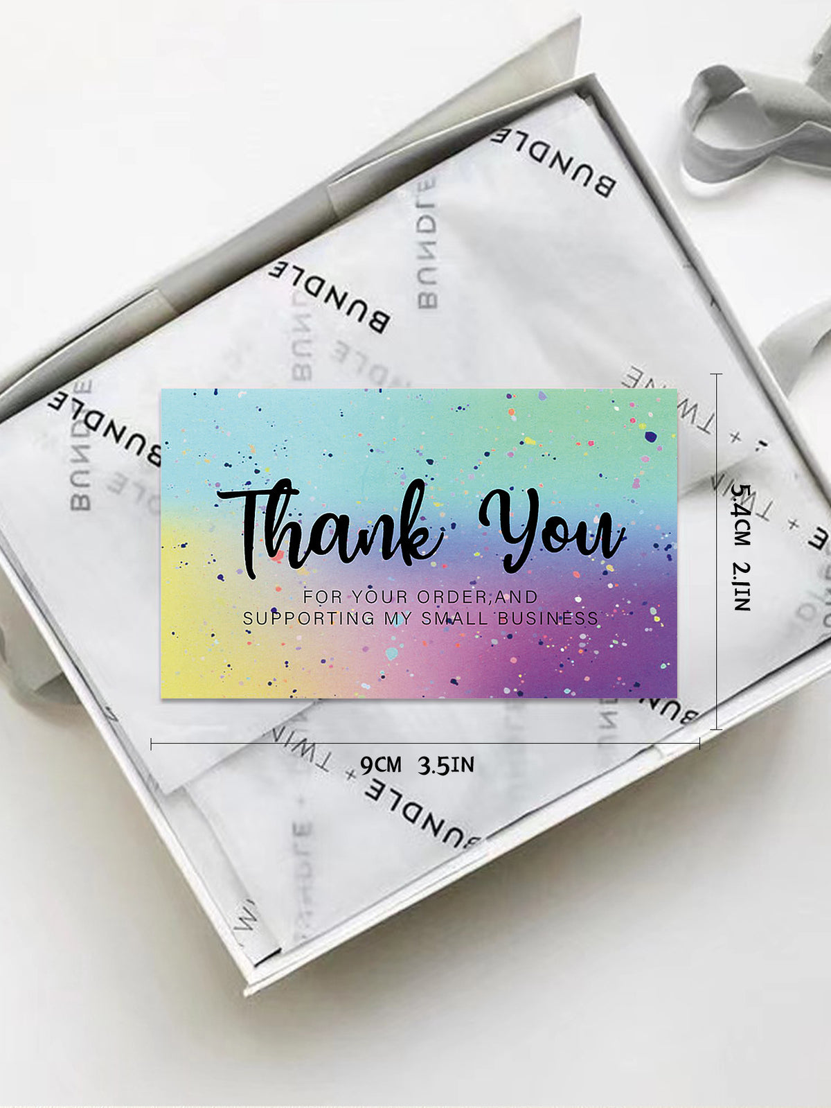 Thank You Greeting Cards Set for Weddings Parties & Holidays - 50 Pack
