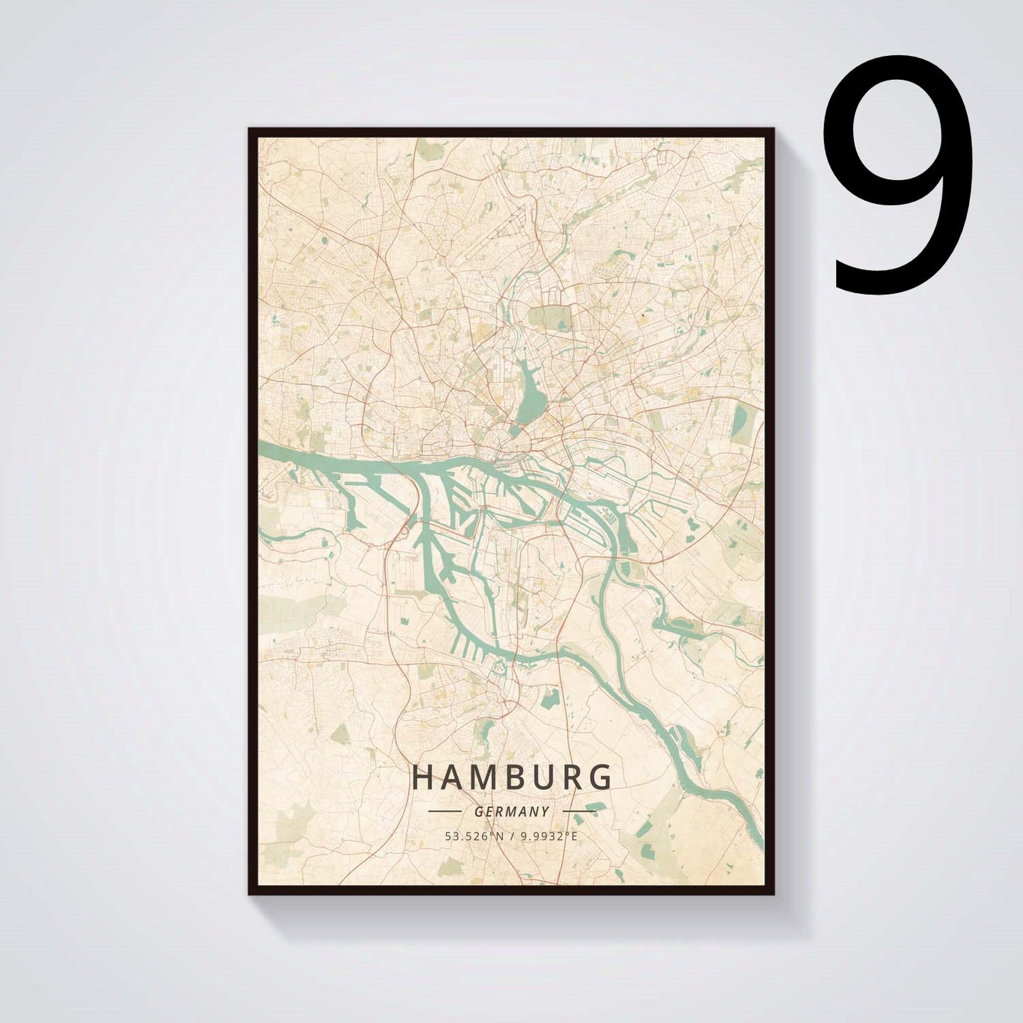 German City Subway Canvas Wall Art Poster - Home Decor