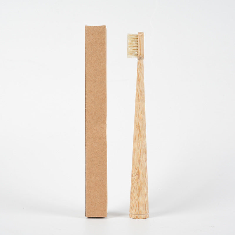 Eco-Friendly Bamboo Toothbrush with Pig & Horse Hair - Degradable & Soft