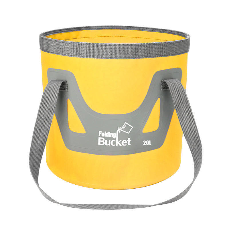 Collapsible Waterproof Travel Bucket - Multi-Color 12L-20L Storage
