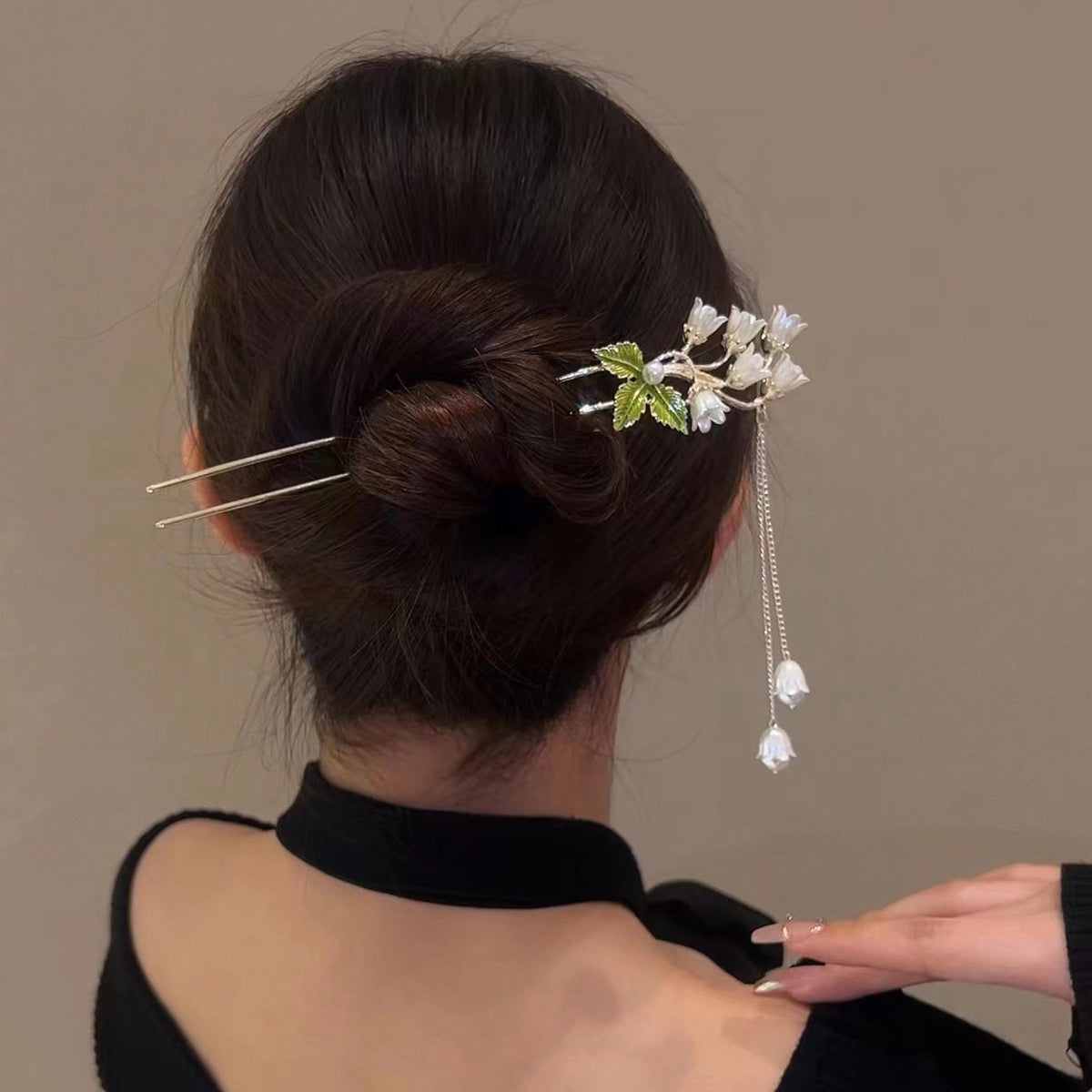 Women's Leaf Hairpin Copper Alloy Mori Style
