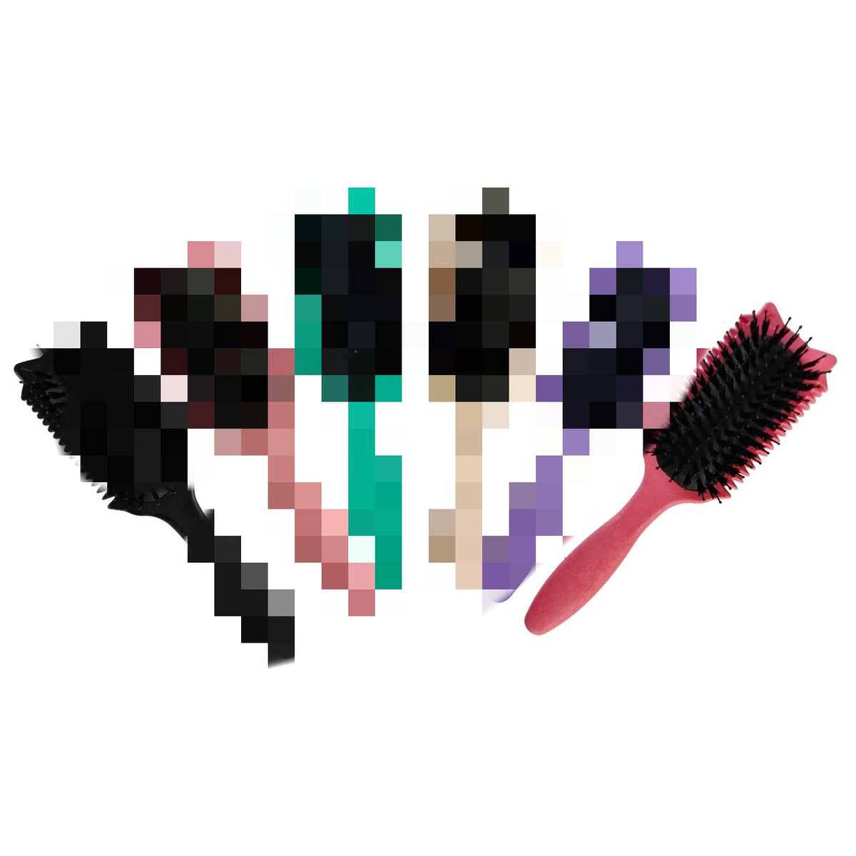 Ear Air Cushion Hairdressing Bounce Comb - Plastic, Multi-Color