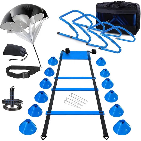Adjustable Agility Ladder Training Set for Speed & Footwork Fitness