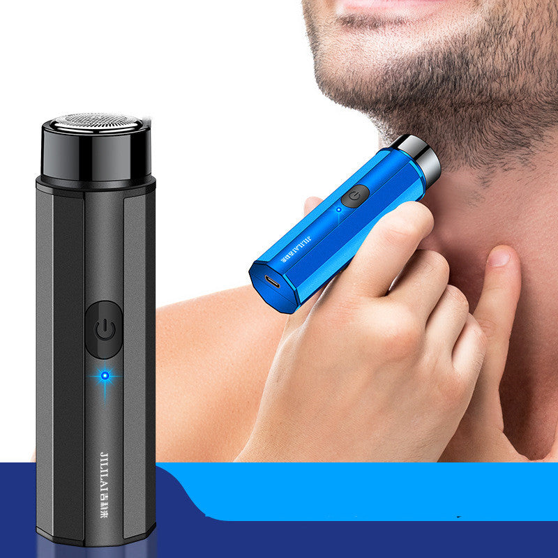 Mini Electric Shaver for Men - Rotary Head, Washable
