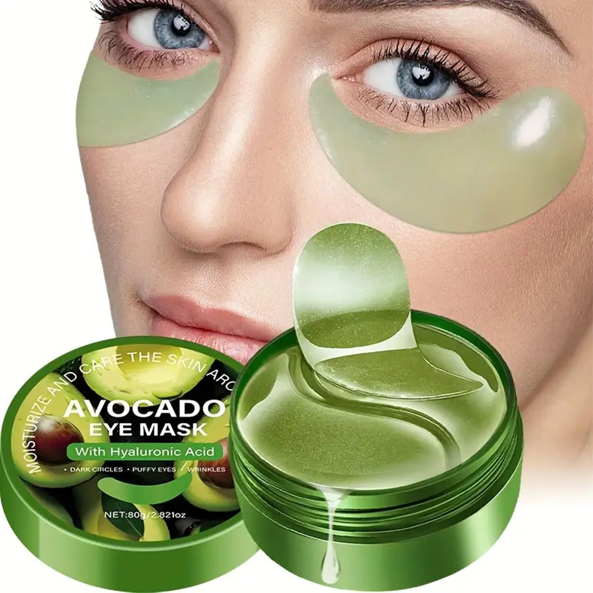 Avocado Eye Mask for Hydrating and Diminishing Fine Lines - Nourishing Facial Care