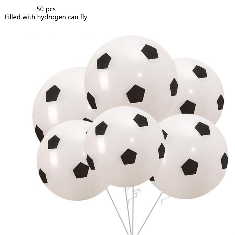 Children's Sports Balloon Set - Basketball & Football Theme, 50-100PCS