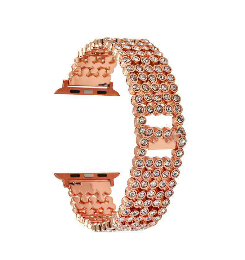 Full Metal Diamond Starry Watch Band for 38/40mm & 42/44mm Watches - Stylish Steel Strap