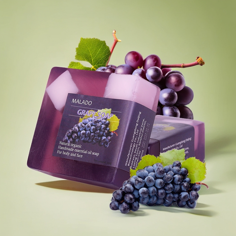 Grape Granule Fruit Soap - 100g Natural Body Care Bar