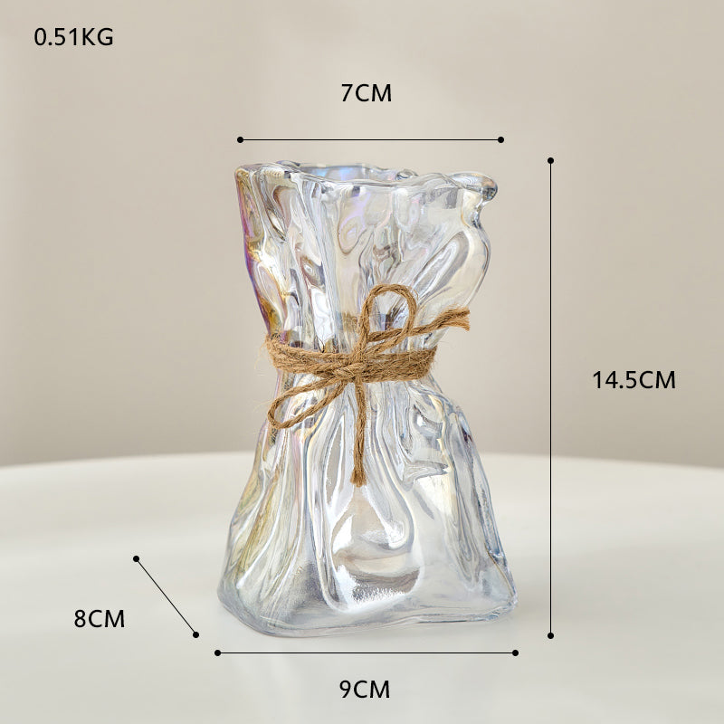 Glass Vase for Dried Flowers - Nordic Home Table Decor Accessory