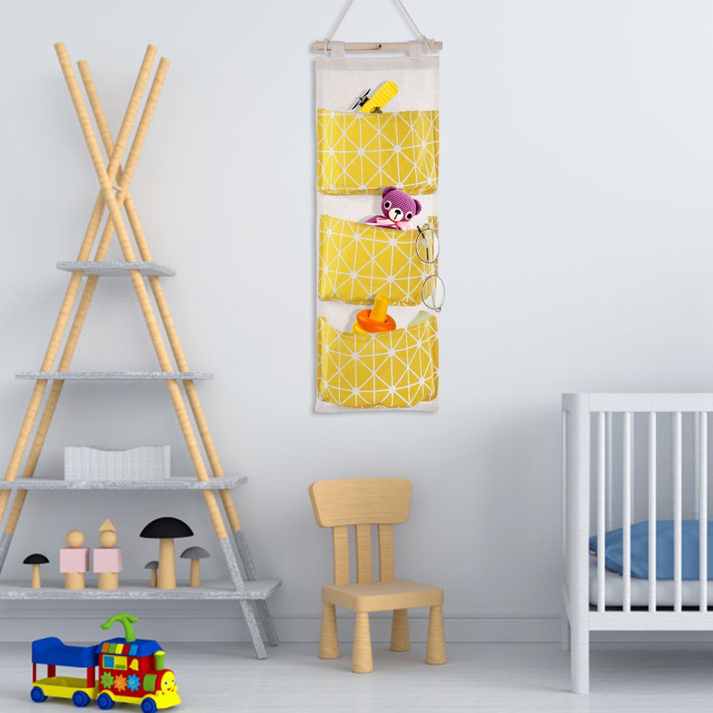 1Pc Wall Mounted Storage Bag Door Closet Hanging Organizer Waterproof