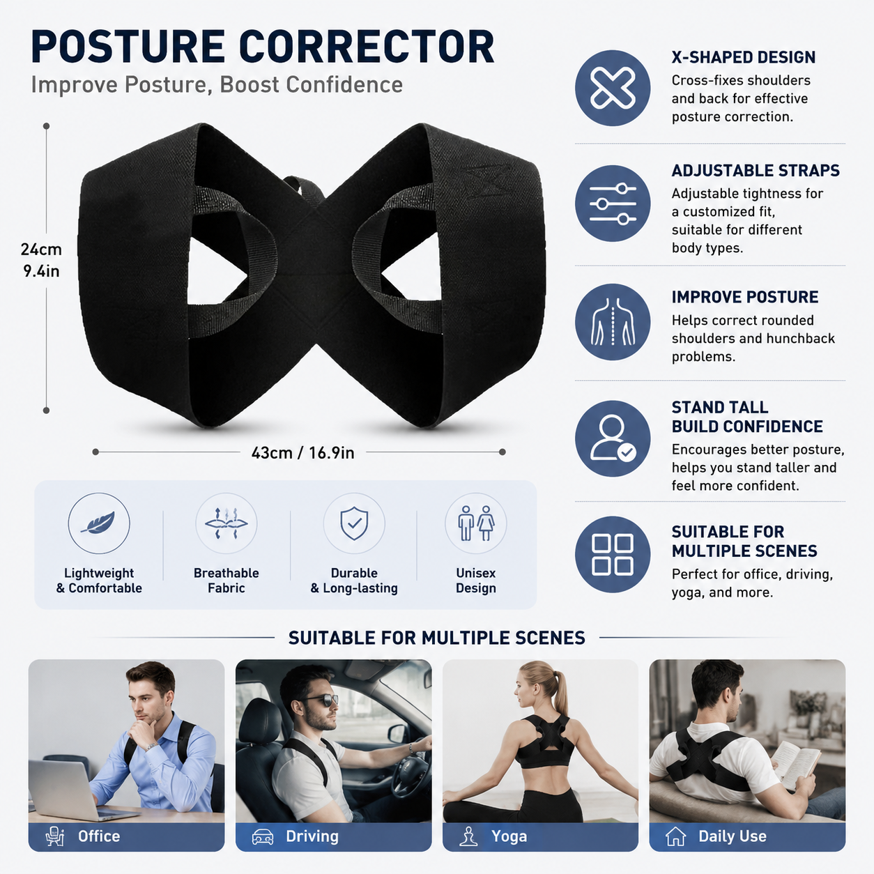 Adjustable Heavy Shoulder Straps for Weight Training