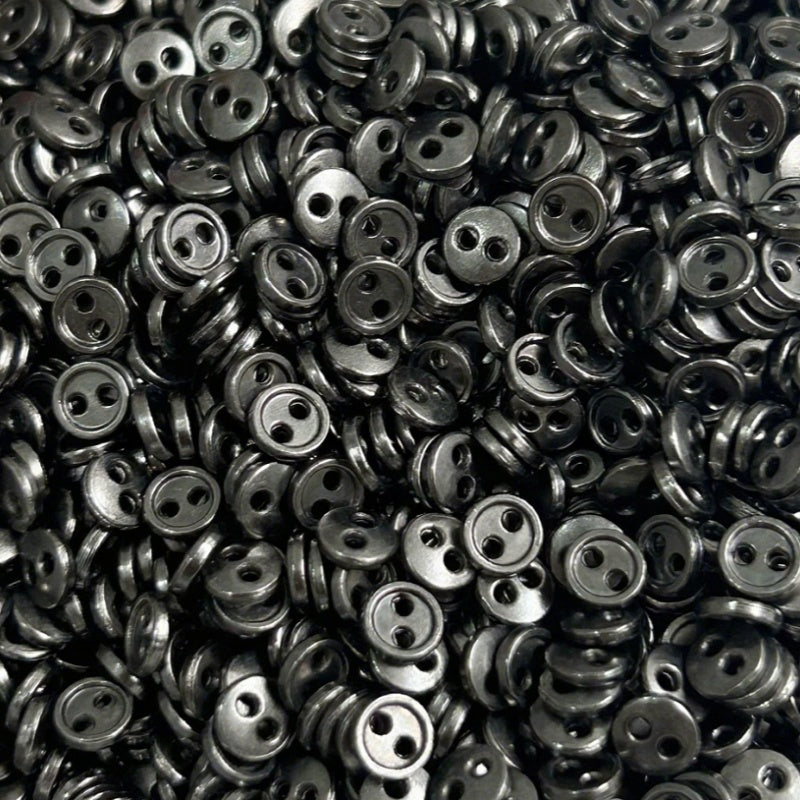 Mini Metal Button Assortment for Crafts and Sewing - 100pcs Small Doll Accessories