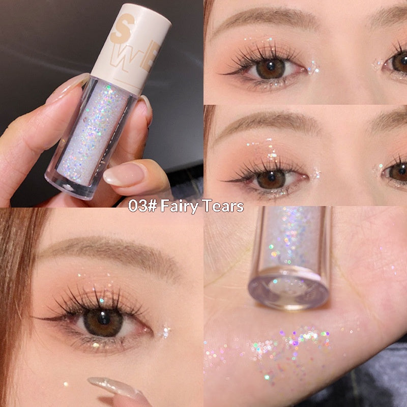 Liquid Eyeshadow with Glitter Sequins and Pearlescent Finish - Multiple Colors