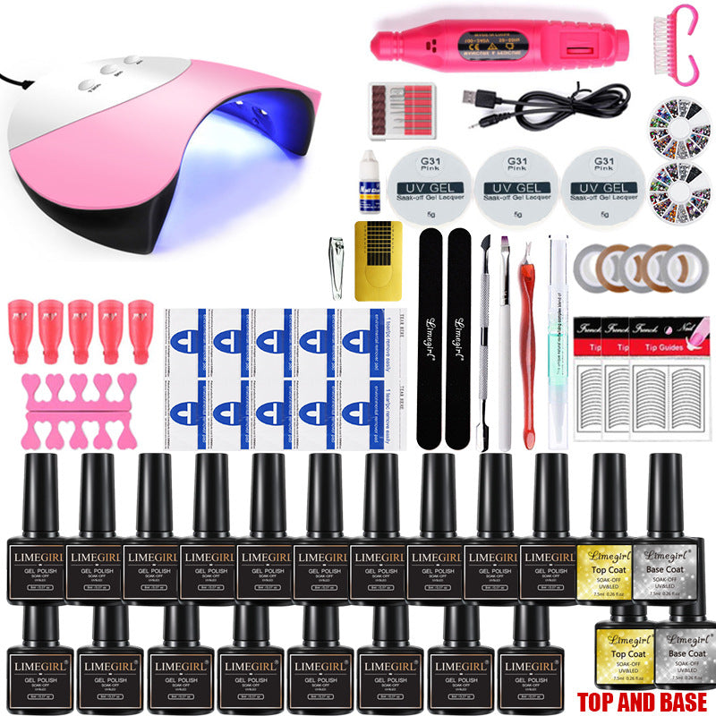 Nail Art UV Lamp & Polishing Machine Kit