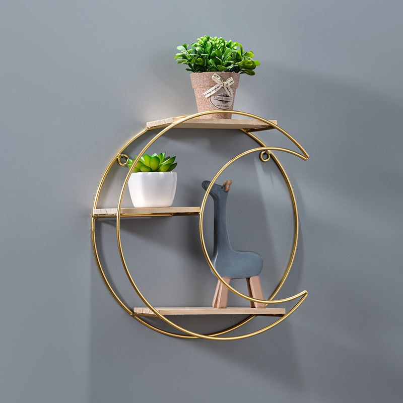 Wall-Mounted Shelving for Living Room Kitchen Storage Nordic Decor