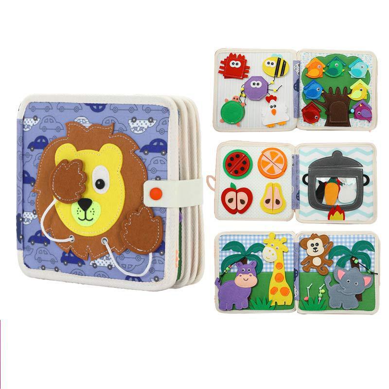 Montessori Felt Busy Board Educational Toy for Kids - Multiple Variants