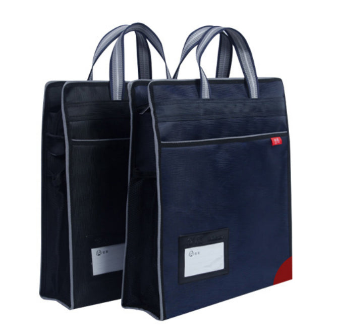 Gray Portable Document Bag with Foam Cloth - Vertical File Organizer