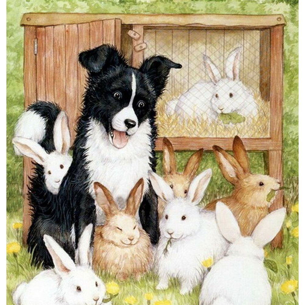 5D Diamond Painting Kit for Animals - Resin Rhinestone Cross Stitch Art