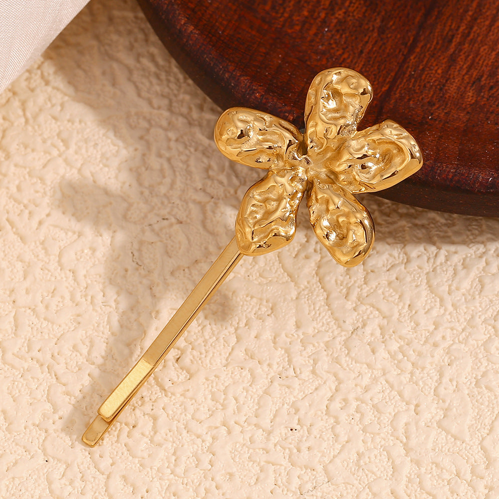 Retro Stainless Steel Hairpin - Gold Fashion Hair Accessories