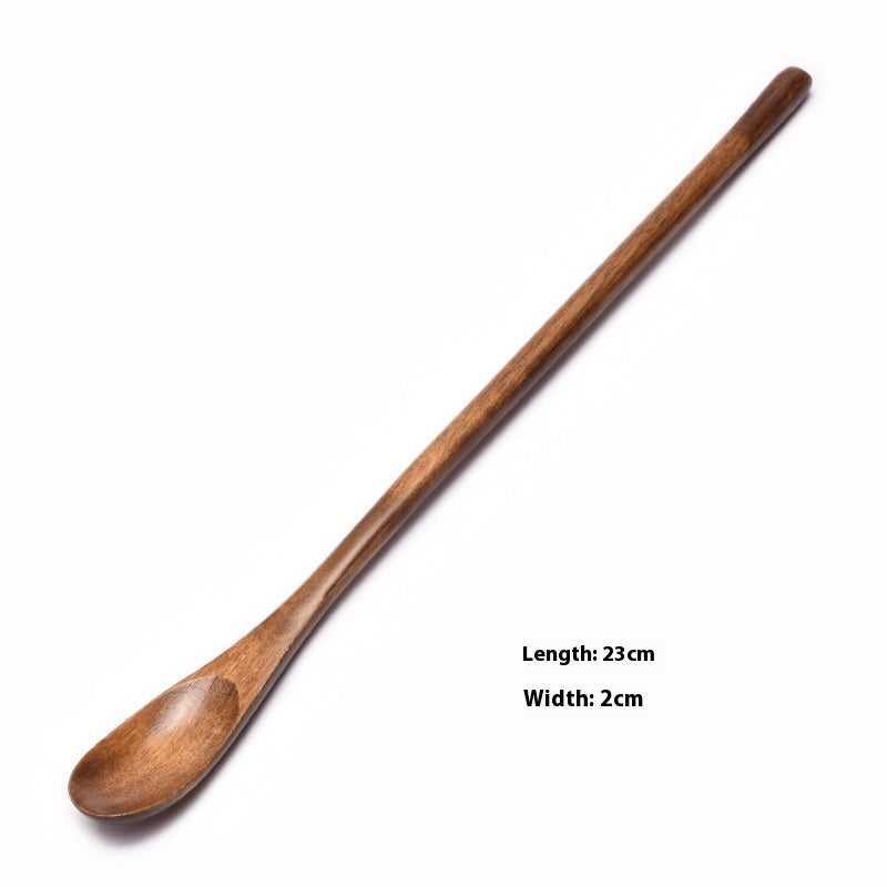 Wooden Coffee Spoon Set - Small 23cm Handles for Tea, Muddler & Stirring