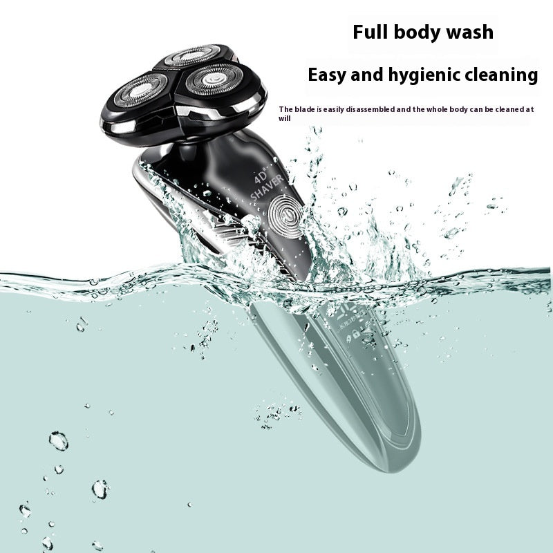 4D Rechargeable Electric Shaver - Digital Display