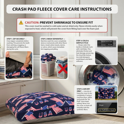 Sensory Crash Pad for Kids & Adults - Removable, Washable, Foam Blocks, Non-Slip, 60" x 60"