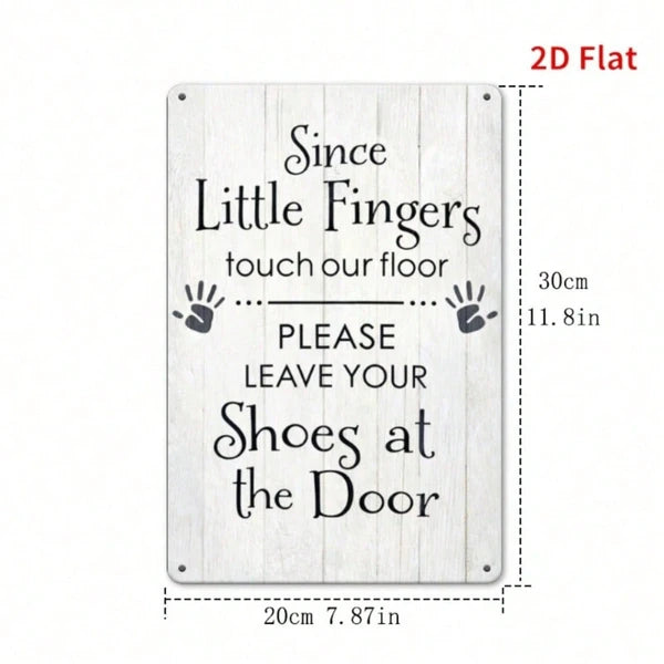 Metal Tin Wall Decoration - 20 cm x 20 cm