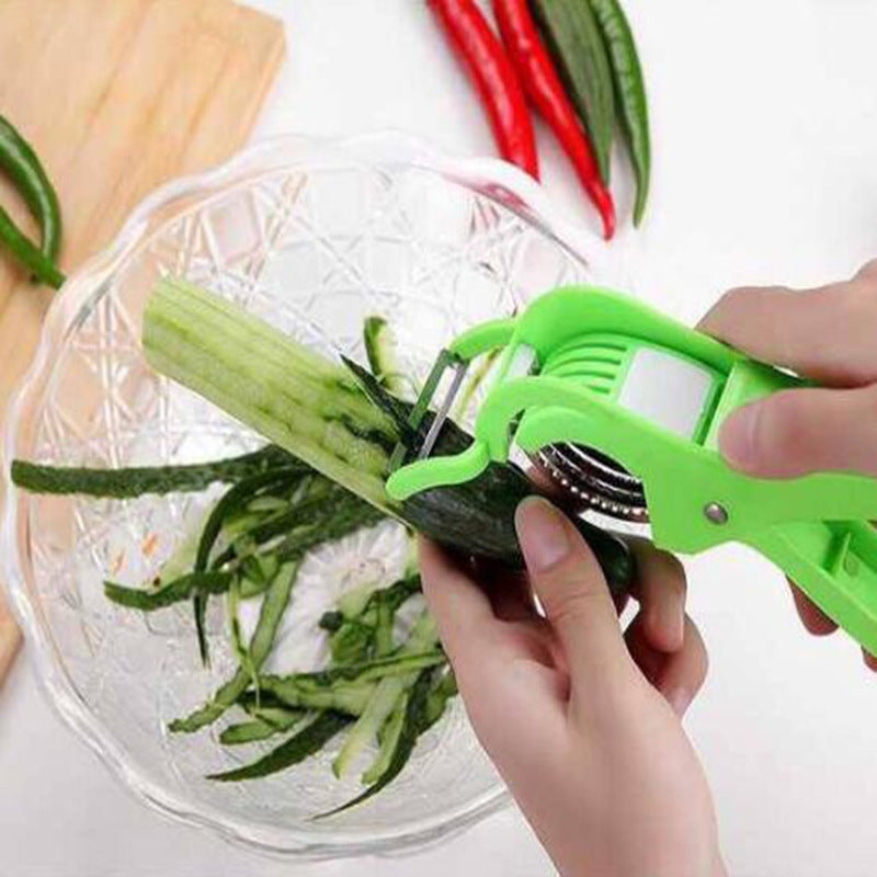 Vegetable & Fruit Slicer Peeler - Kitchen Gadgets for Cucumber Banana Ham