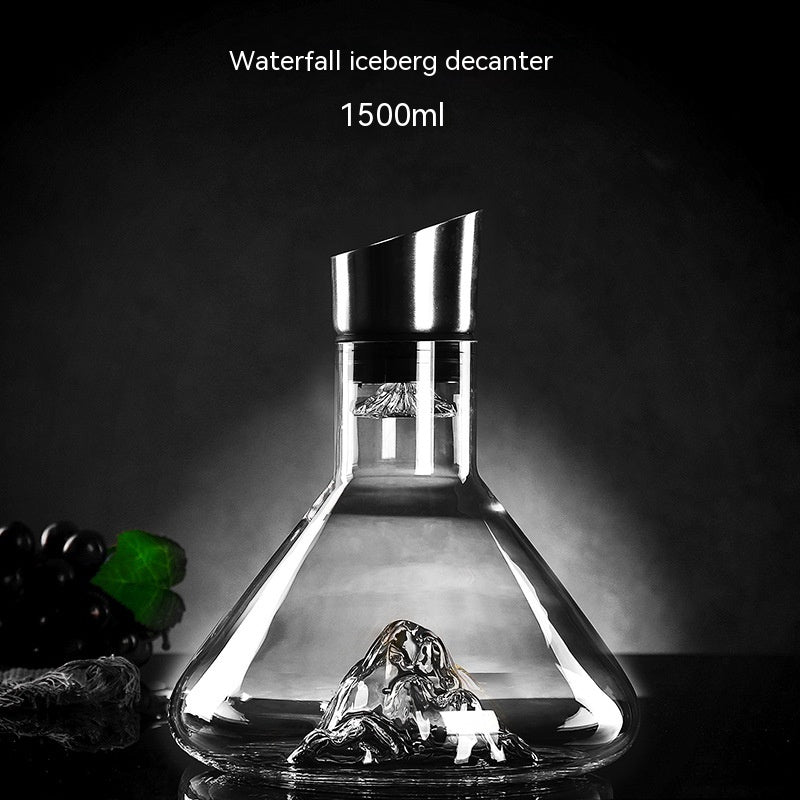 Wine Decanter Waterfall Elegant Crystal 1500ml - Multiple Styles