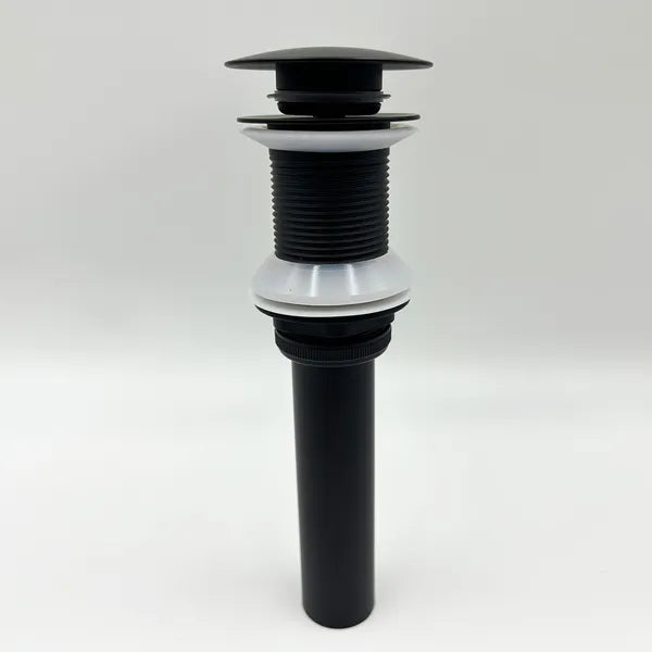Bathroom Sink Drain Without Overflow - Stainless Steel Vessel Lavatory Pop-Up Stopper