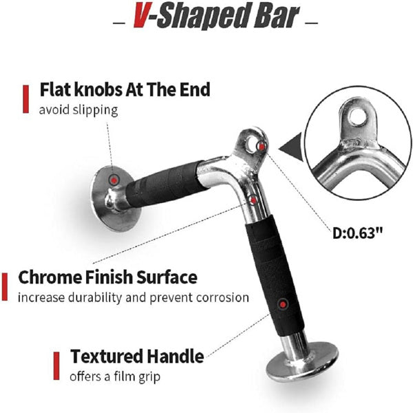 Adjustable 4-Piece Fitness Handlebar Set for Home Workouts
