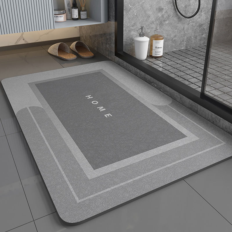 Modern Non-Slip Diatom Ooze Bathroom Floor Mat - Absorbent & Stylish