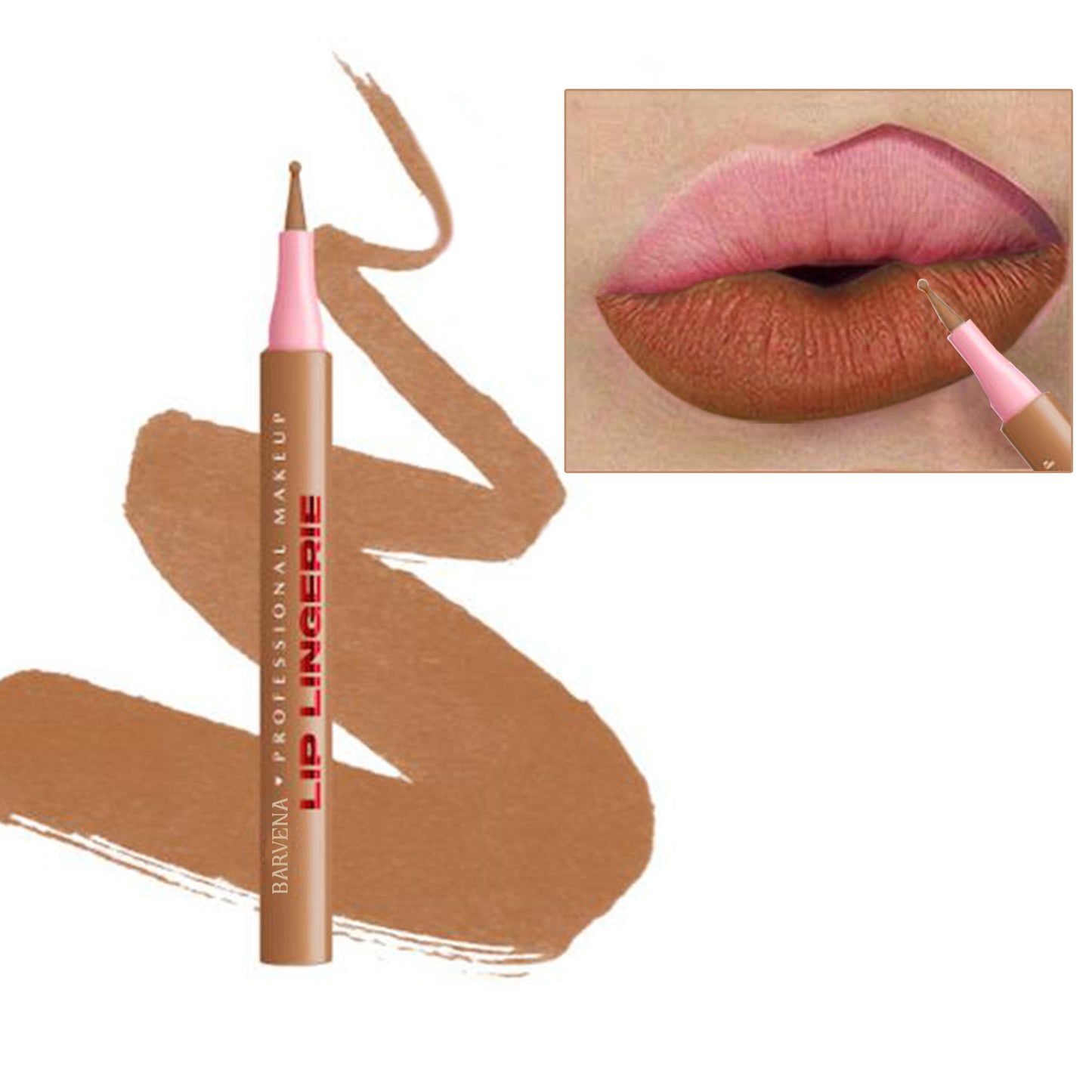 Matte Lip Liner Pencil with Full 3D Outline - Multiple Shades