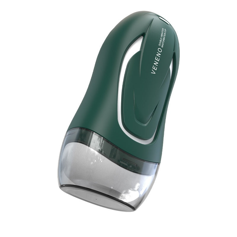 Men's Automatic Vibration Sucking Masturbation Device with Temperature Control