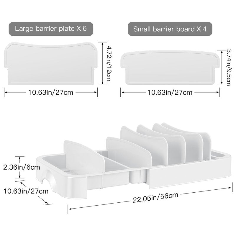 Food Container Lids Storage Organizer Box - Multiple Sizes