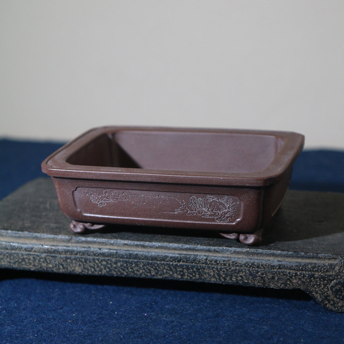Rectangular Handmade Flower Pot - Purple Sand Clay Indoor Garden Planter