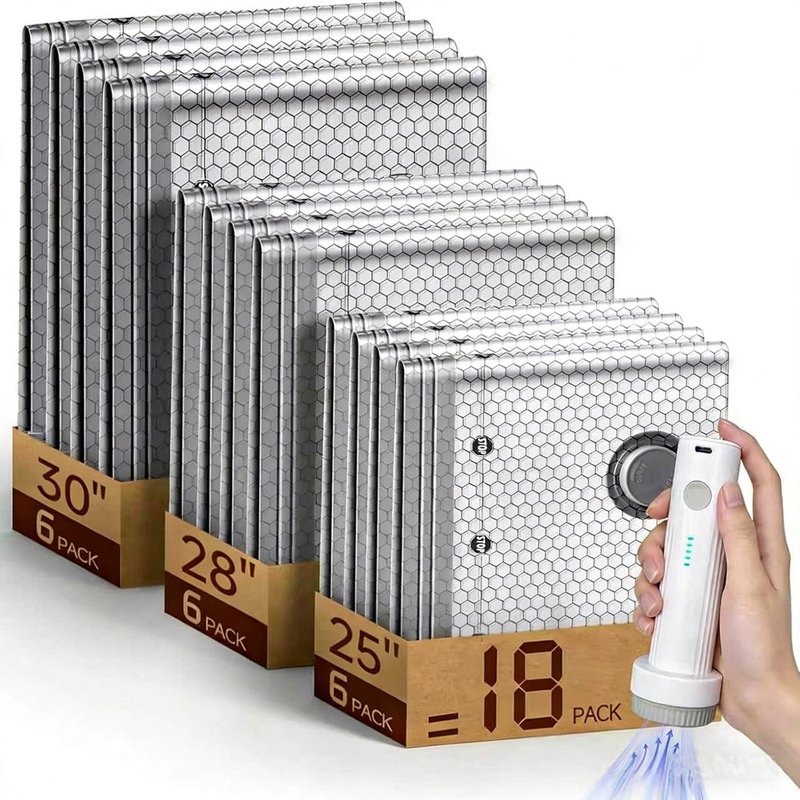 Vacuum Compression Travel Storage Bags with Electric Pump Set