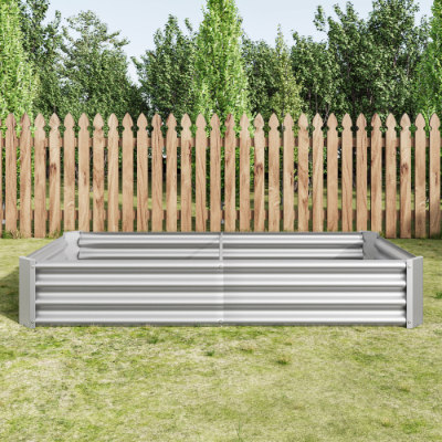 Large Metal Raised Garden Bed 6x3x1ft for Plants Vegetables Flowers Outdoor