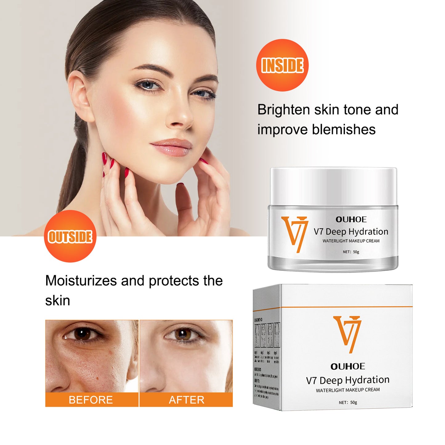 Moisturizing & Brightening Toning Cream with Collagen & Niacinamide