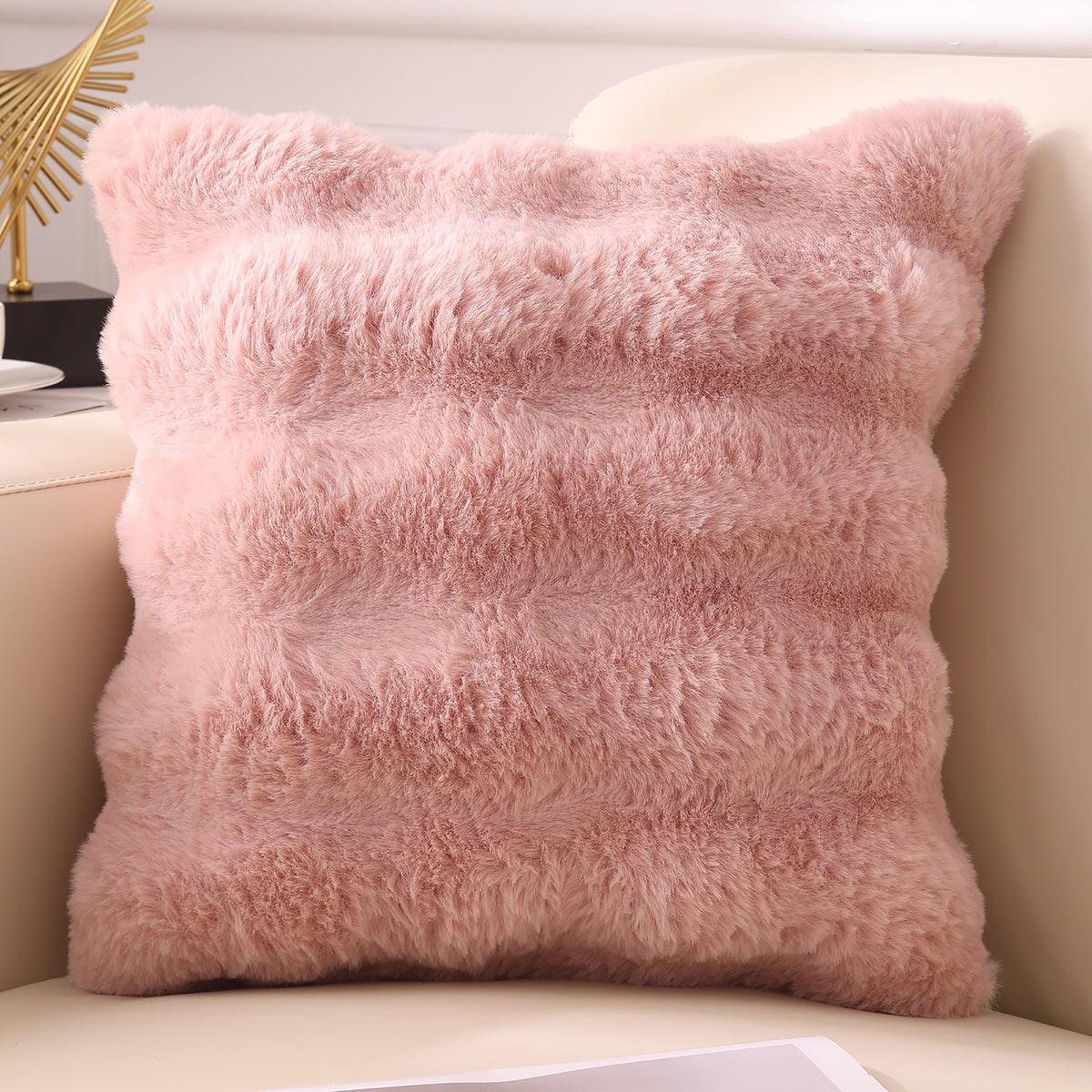 Nordic Plush Pillowcase Without Core - Soft Geometric Home Textiles