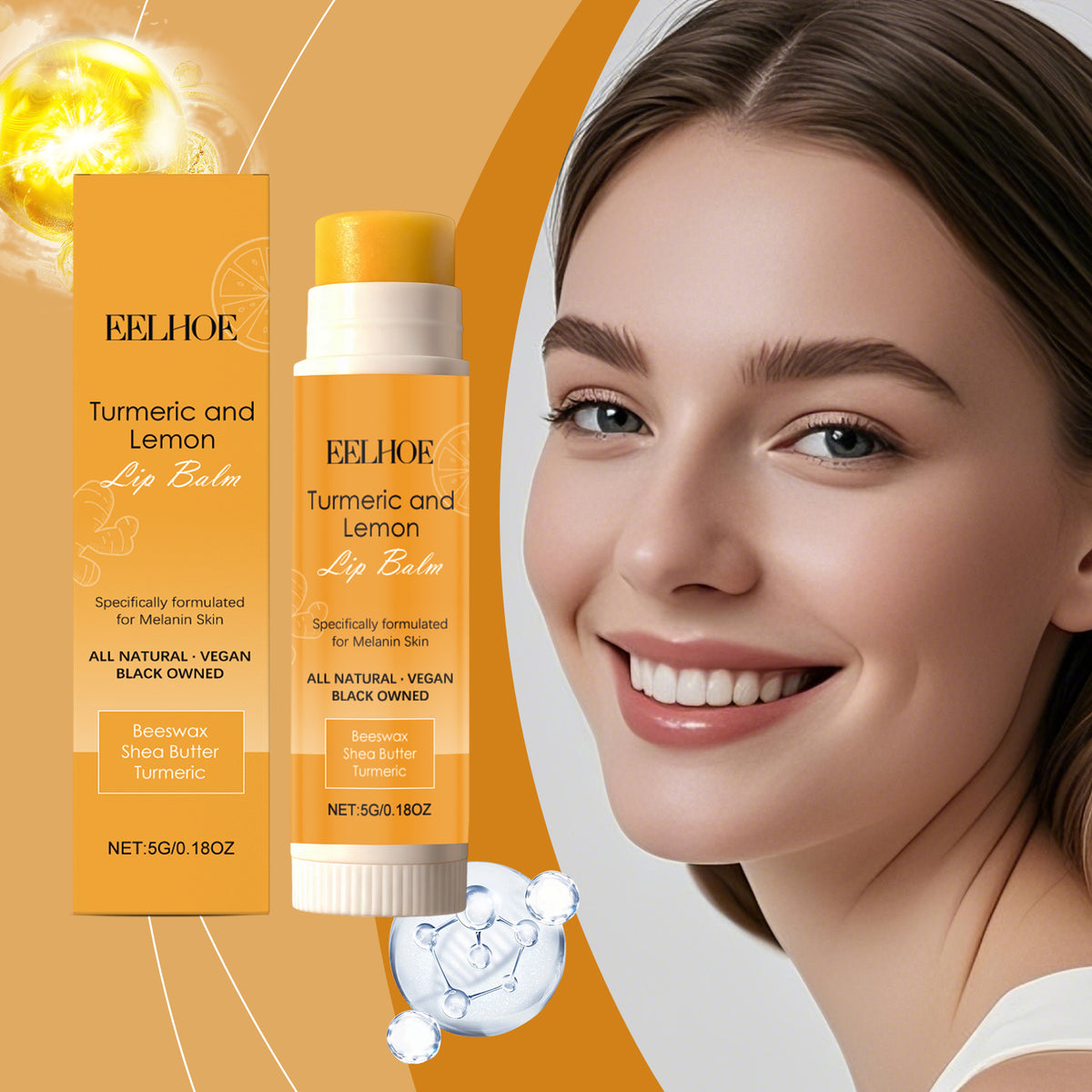Turmeric Lemon Lipstick 5g 1 Box