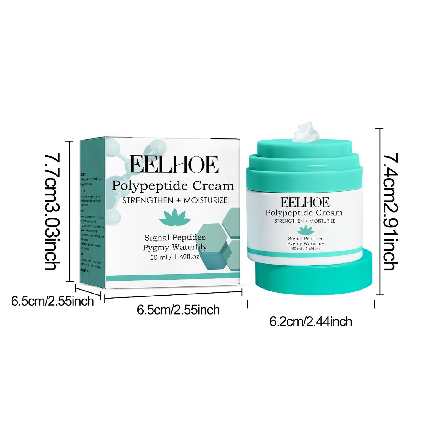 Brightening Moisturizing Facial Cream with Vitamin E and Oligopeptide-1
