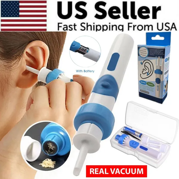Electric Cordless Ear Wax Removal Kit with Soft Silicone Heads