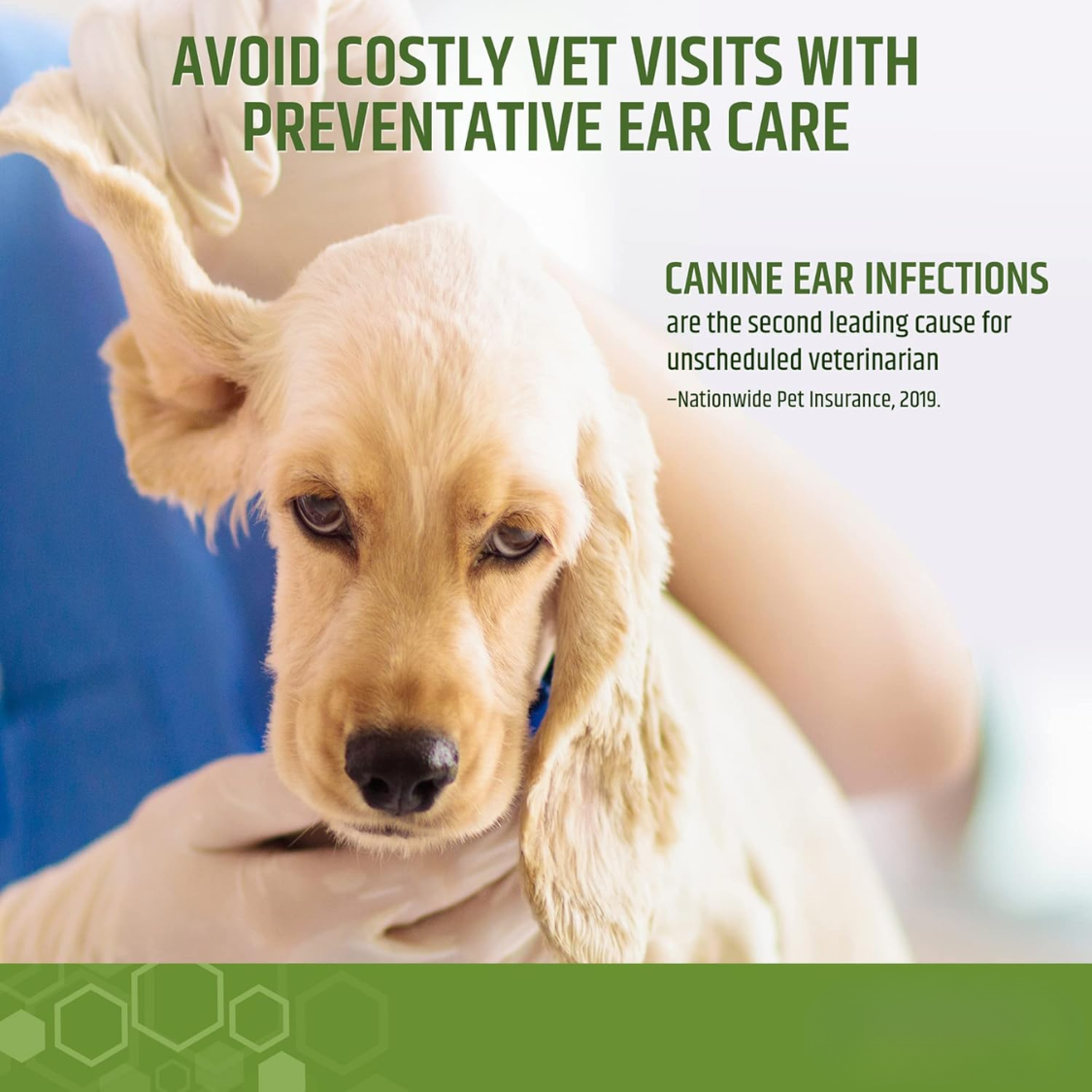 Dog Ear Cleaning Wipes - Gentle Deodorizing & Debris Removal for Pets